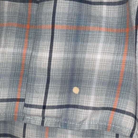 Dockers Plaid Button Down Shirt Men’s Size Large Cotton Green Orange Long Sleeve - Picture 8 of 8